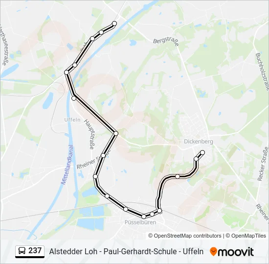 237 Bus Line Map