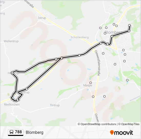 788 Bus Line Map