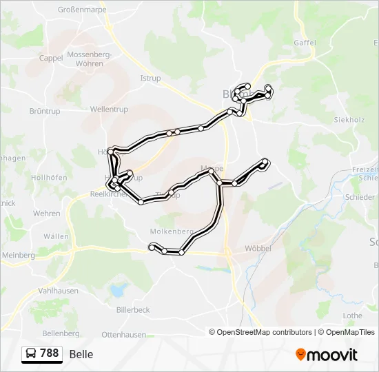 788 Bus Line Map