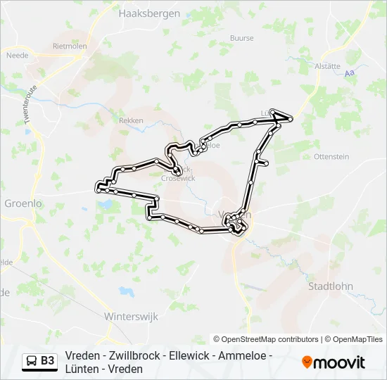 B3 Bus Line Map