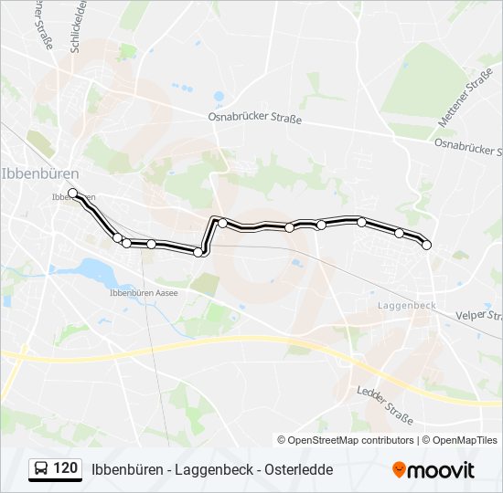 120 bus Line Map