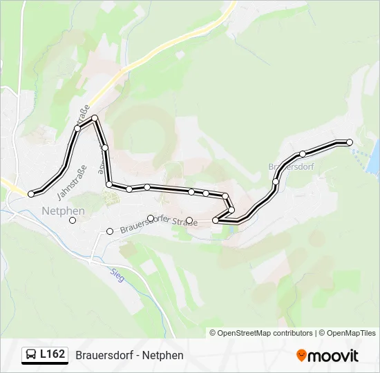 Автобус L162: карта маршрута