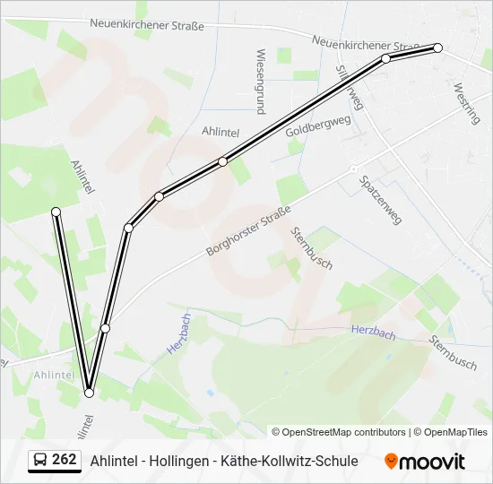 262 Bus Line Map