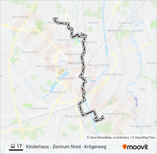 17 Bus Line Map