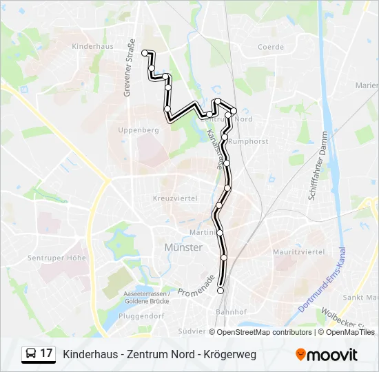 17 Bus Line Map