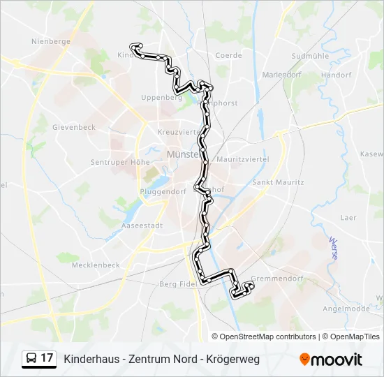 17 Bus Line Map