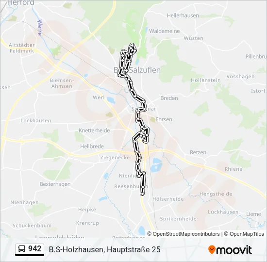 942 Bus Line Map