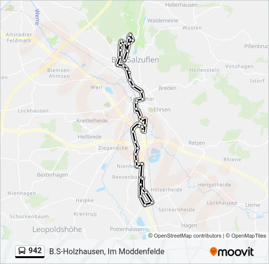 942 Bus Line Map
