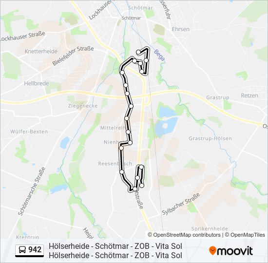 942 Route Schedules, Stops & Maps B.SSchötmar, Heerser Weg (Updated)