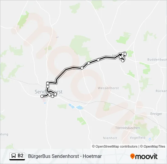 B2 Bus Line Map