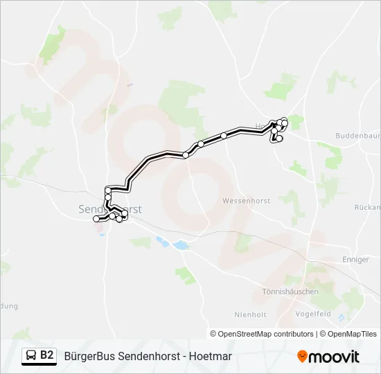 B2 Bus Line Map