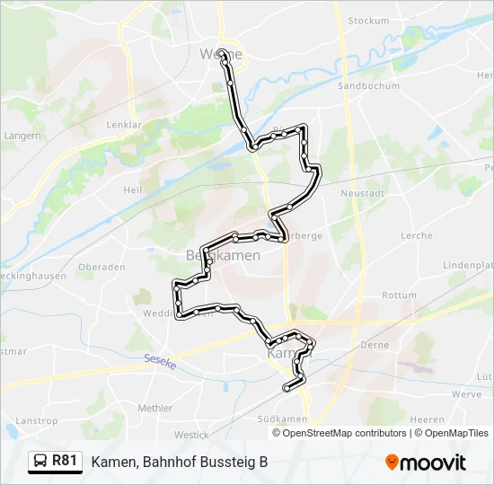 R81 Bus Line Map