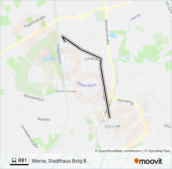 R81 Bus Line Map
