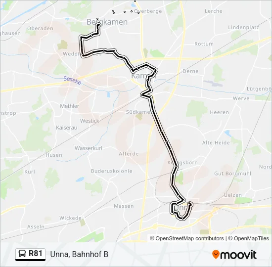 R81 Bus Line Map