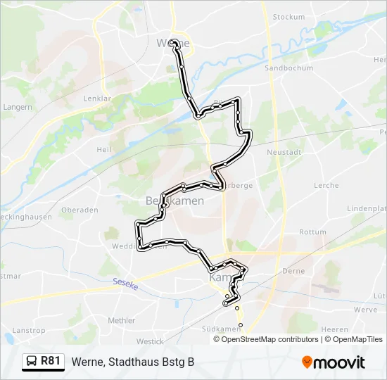 R81 Bus Line Map