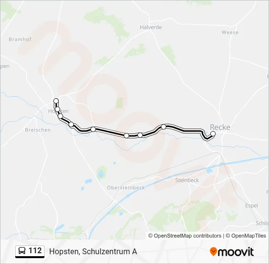 112 Bus Line Map