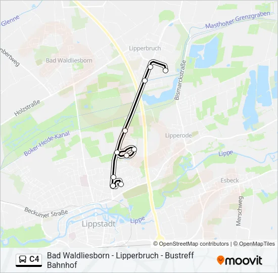 C4 Bus Line Map