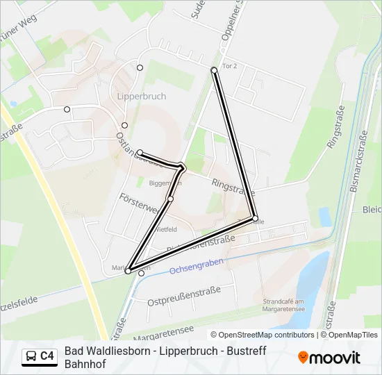 C4 Bus Line Map