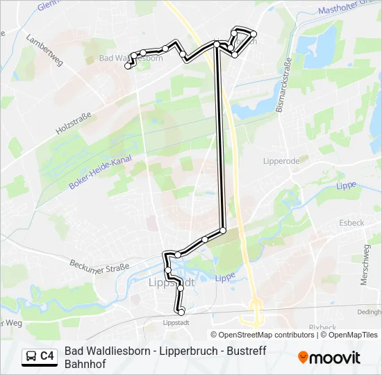 C4 Bus Line Map