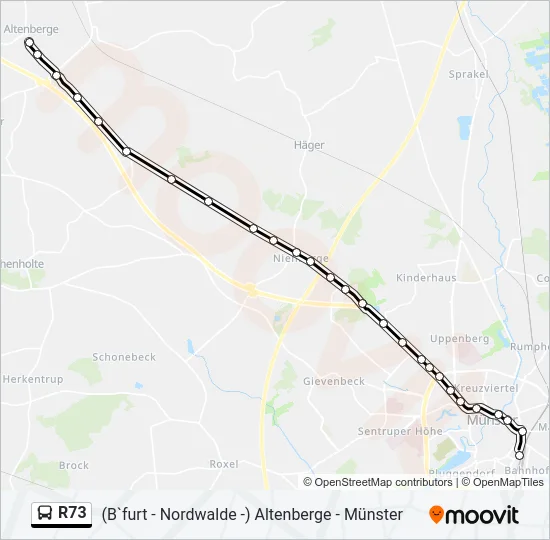 R73  Line Map
