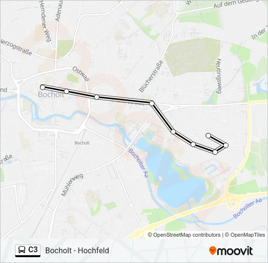 C3 Bus Line Map