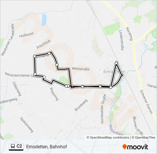 C2 bus Line Map