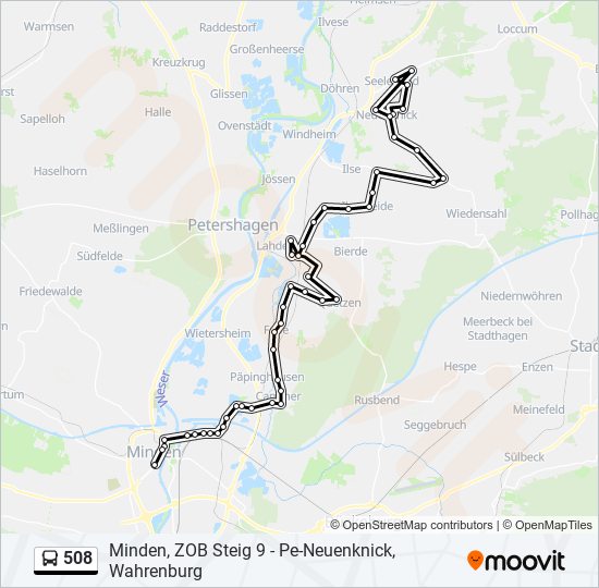 508 Route: Schedules, Stops & Maps - Neuenknick (Updated)