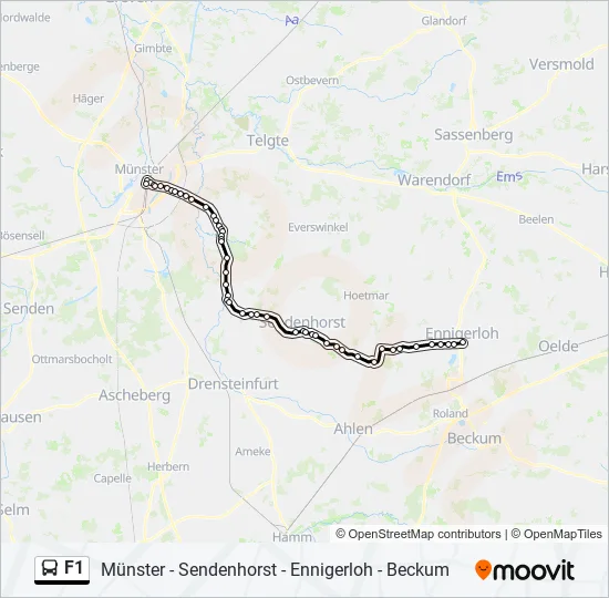 F1 Bus Line Map