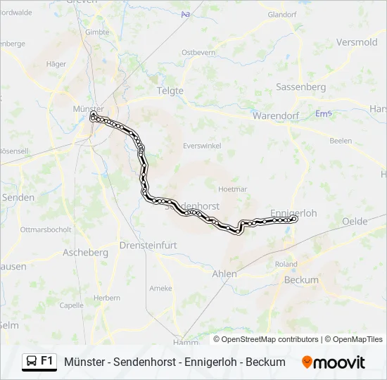 F1 Bus Line Map