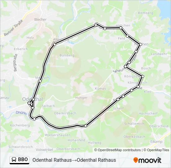 BBO Bus Line Map
