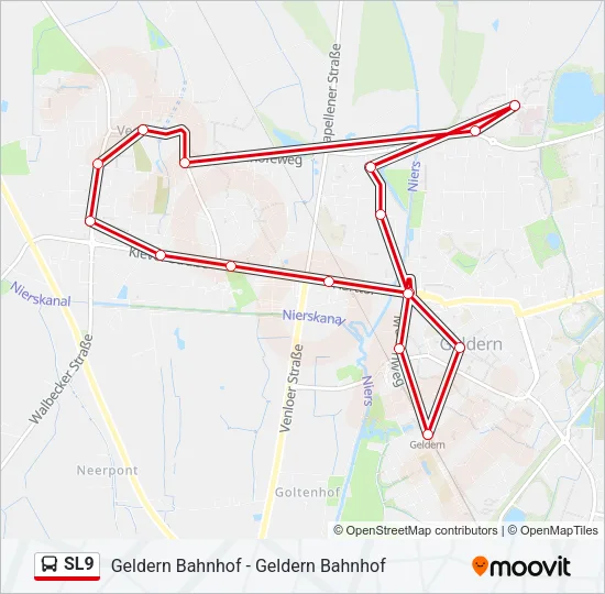 SL9 Bus Line Map