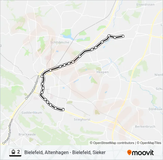 2 Light Rail Line Map