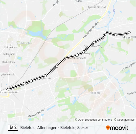 2 Light Rail Line Map