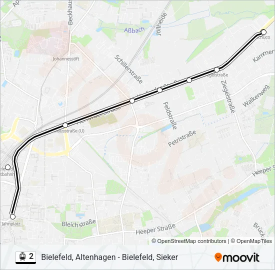 2 Light Rail Line Map