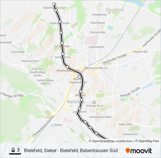 3 light rail Line Map