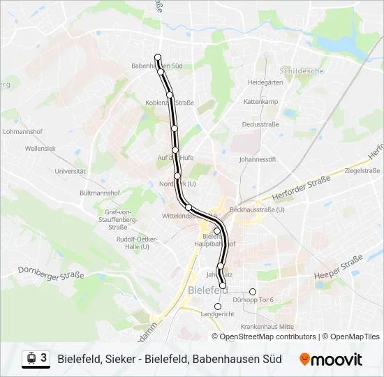 3 Light Rail Line Map