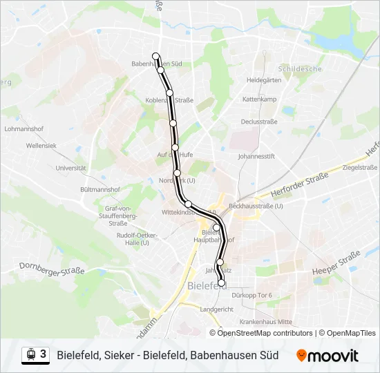 3 Light Rail Line Map
