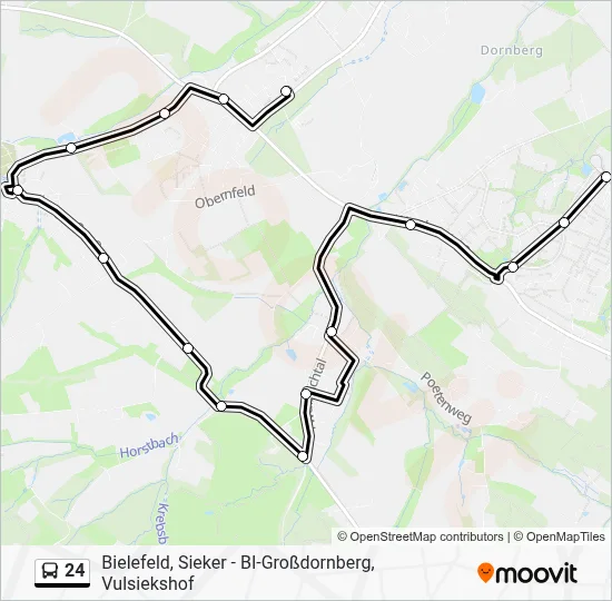 24 Bus Line Map