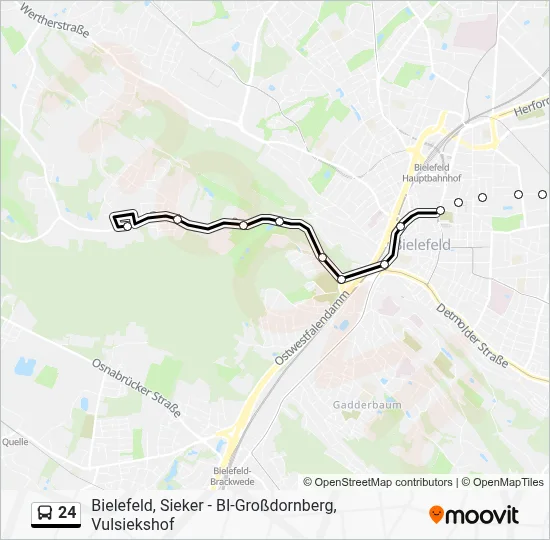 24 Bus Line Map