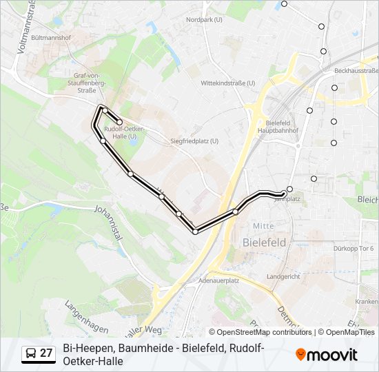 27 Bus Line Map