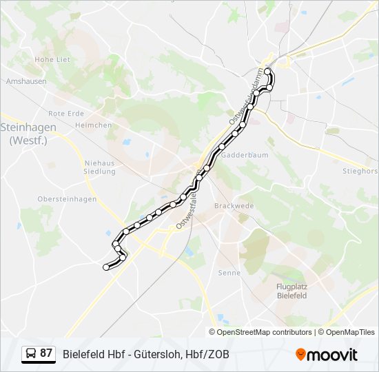 87 Route Schedules Stops Maps Bi Ummeln Ahornstra e Updated 