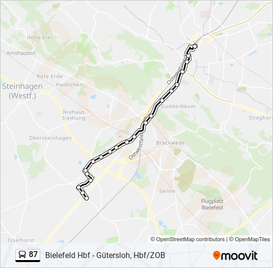 87 Route: Schedules, Stops & Maps - Bi-Ummeln, Goldbeck (Updated)