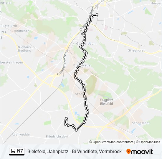 n7 Route: Schedules, Stops & Maps - Bi-Windflöte, Vormbrock (Updated)