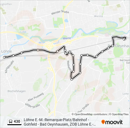 430 Bus Line Map