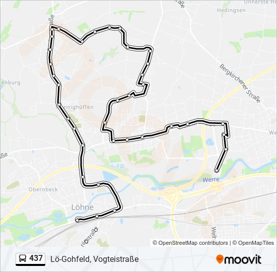 437 Route: Schedules, Stops & Maps - Lö-Gohfeld, Vogteistraße (Updated)