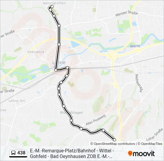 438 Bus Line Map
