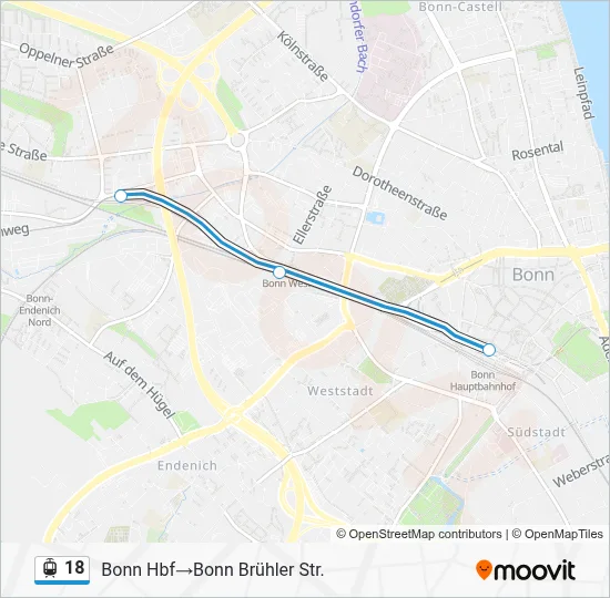 18 Light Rail Line Map