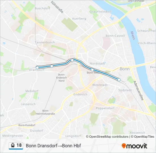 18 Light Rail Line Map