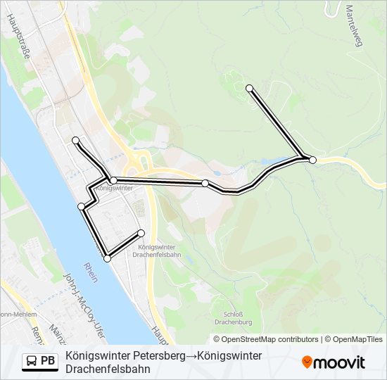 PB bus Line Map