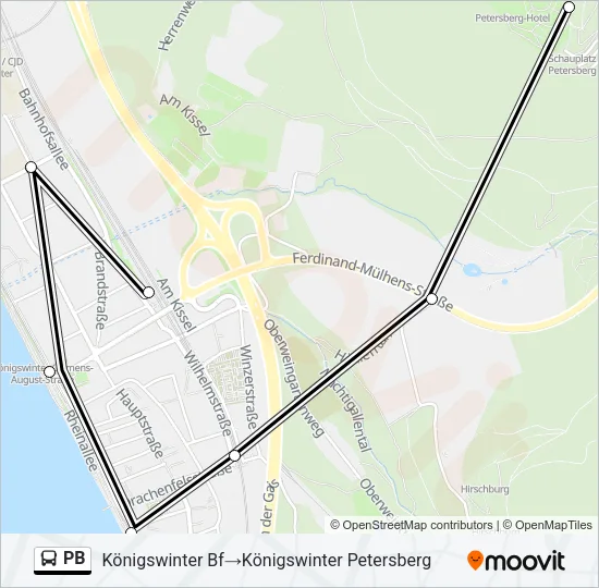 Buslinie PB Karte